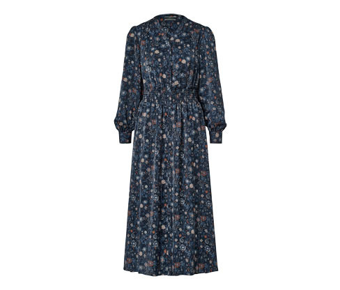 Tchibo - Květované šaty - pro ženy - vel. 36 - barva: modrá/květovaný