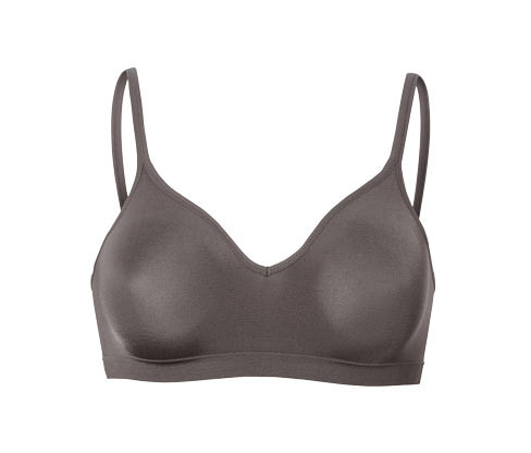 Tchibo - Bezešvá měkká podprsenka - barva: hnědá