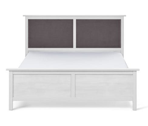 Tchibo - Postel s polstrovaným čelem - barva: bílá