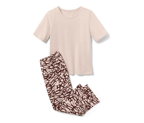 Tchibo - Pyžamo - pro ženy - vel. S 36/38 - barva: béžová