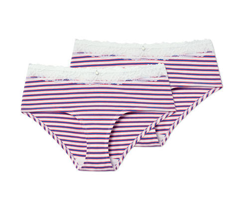 Tchibo - Kalhotky - pro ženy - vel. S 36/38 - barva: modrá/s proužky