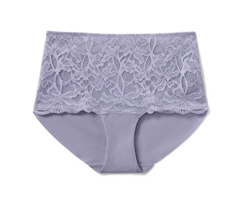 Tchibo - Kalhotky s vysokým pasem - pro ženy - vel. S 36/38 - barva: fialová