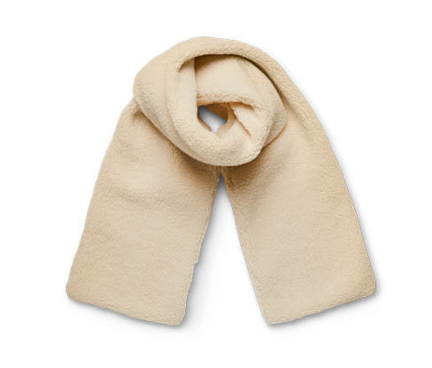 Tchibo - Plyšová šála - barva: bílá