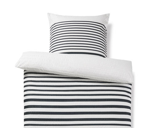 Tchibo - Krepové povlečení - barva: modrá