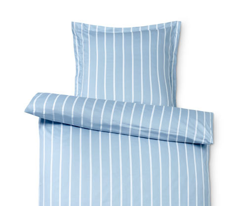 Tchibo - Saténové povlečení - barva: modrá