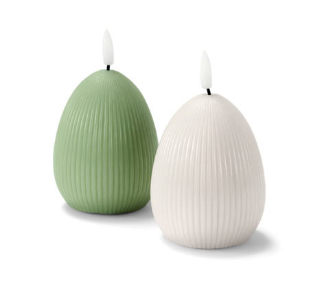 Tchibo - Svíčky z pravého vosku s LED - barva: zelená