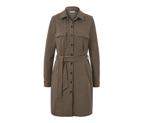 Tchibo - Teplákové šaty s žakárovým vzorem - pro ženy - vel. S 36/38 - barva: černá/žakár