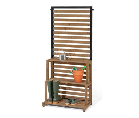 Tchibo - Modul zástěny s policí »Elin« - barva: černá