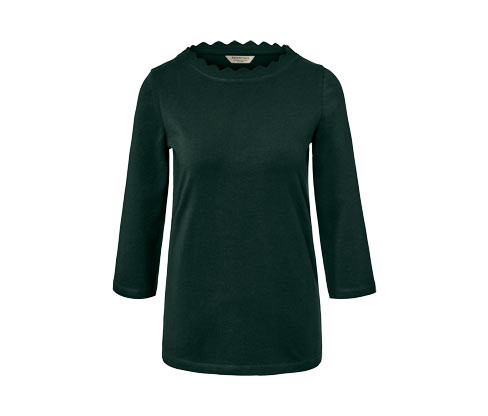 Tchibo - Triko s 3/4 rukávem - pro ženy - vel. S 36/38 - barva: zelená