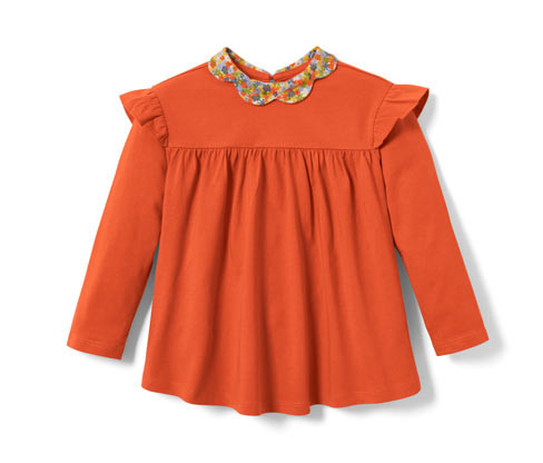 Tchibo - Tričko s dlouhým rukávem pro batolata - pro dívky - vel. 86/92 - barva: vícebarevná/květovaný