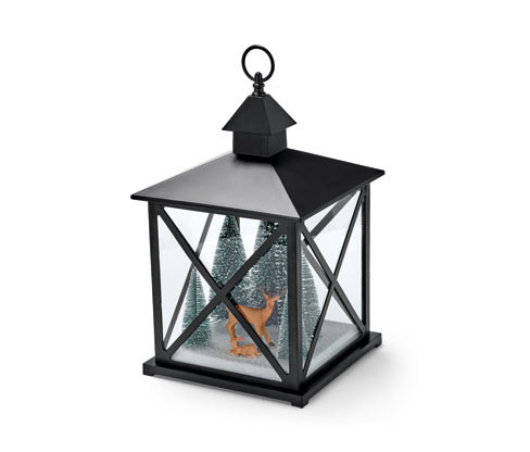 Tchibo - Dekorativní lucerna s LED - barva: černá