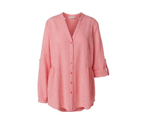 Tchibo - Dlouhá tunika s proužky - pro ženy - vel. 36 - barva: bílá/s proužky