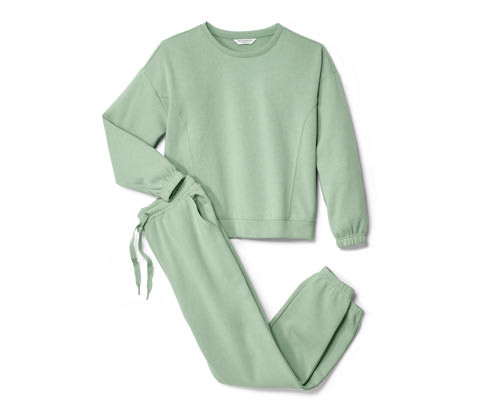 Tchibo - Domácí souprava - pro ženy - vel. S 36/38 - barva: zelená