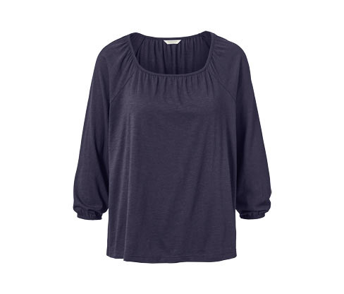 Tchibo - Halenkové triko s 3/4 rukávem - pro ženy - vel. S 36/38 - barva: modrá