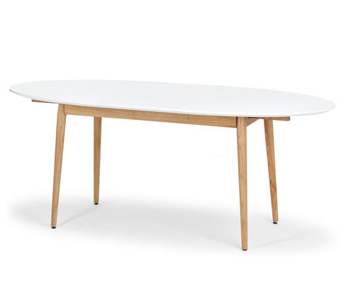 Tchibo - Rozkládací jídelní stůl - barva: bílá