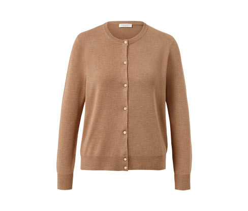 Tchibo - Kardigan z jemného úpletu - pro ženy - vel. S 36/38 - barva: béžová