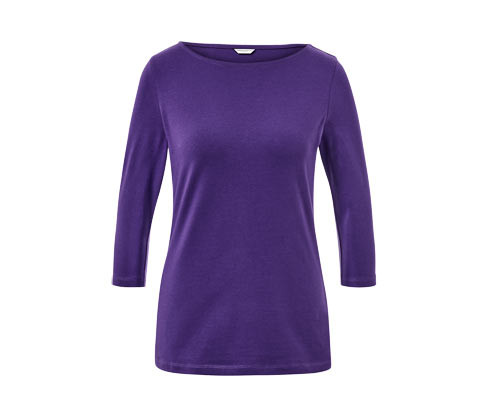 Tchibo - Triko s 3/4 rukávem - pro ženy - vel. S 36/38 - barva: fialová