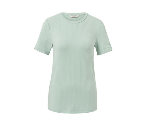 Tchibo - Žebrované tričko - pro ženy - vel. XS 32/34 - barva: zelená