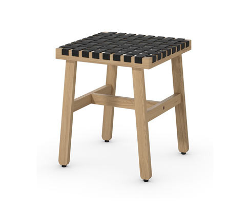 Tchibo - Stolička s výpletem - barva: černá