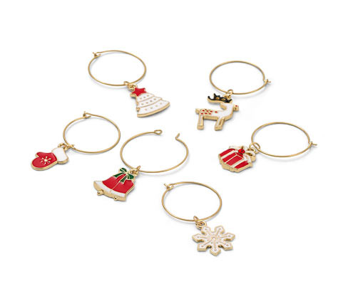 Tchibo - Značky na sklenice - barva: bílá