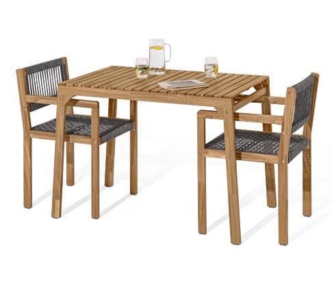 Tchibo - Balkónová souprava s textilním výpletem - barva: šedá