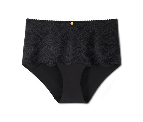 Tchibo - Kalhotky s vysokým pasem - pro ženy - vel. S 36/38 - barva: černá