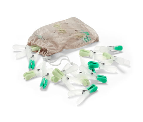 Tchibo - Kolíčky na prádlo - barva: zelená