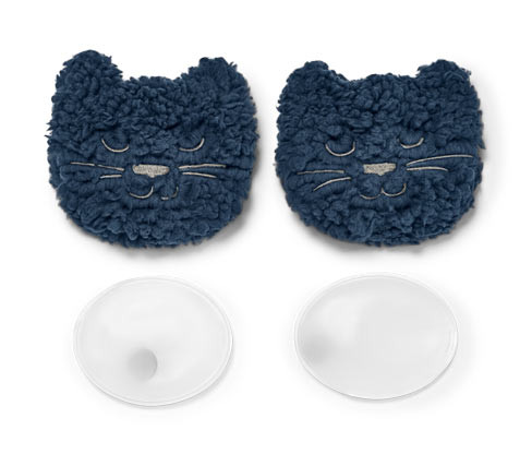 Tchibo - Hřejivé polštářky do kapsy »Kočka« - barva: modrá