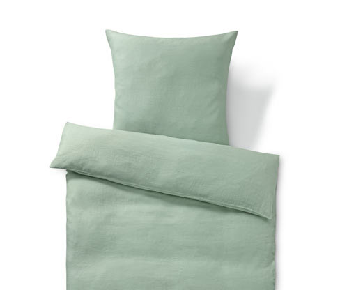 Tchibo - Lněné povlečení - barva: zelená