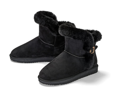 Tchibo - Boty s podšívkou - pro ženy - vel. 37 - barva: černá