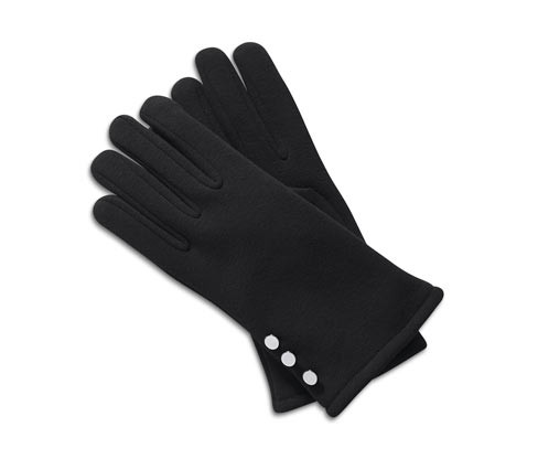 Tchibo - Rukavice z teplákoviny - pro ženy - vel. 7 - barva: černá