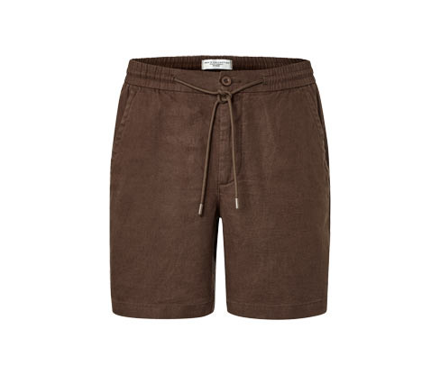 Tchibo - Lněné šortky - pro muže - vel. M 48/50 - barva: hnědá