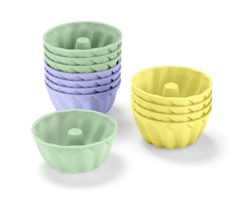 Tchibo - Formičky na mini bábovky - barva: zelená