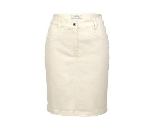 Tchibo - Džínová sukně - pro ženy - vel. 36 - barva: bílá