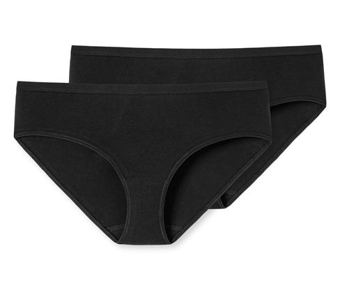 Bokové kalhotky Schiesser - pro ženy - vel. 36 - barva: černá