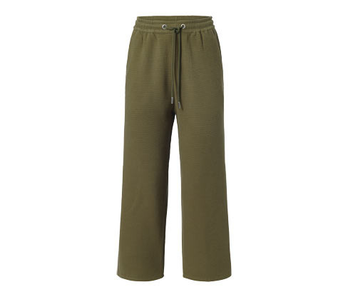 Tchibo - Teplákové kalhoty culotte - pro ženy - vel. XS 32/34 - barva: zelená