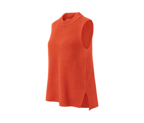 Tchibo - Pletená vesta - pro ženy - vel. S 36/38 - barva: oranžová