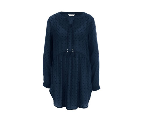 Tchibo - Dlouhá halenka - pro ženy - vel. 36 - barva: modrá