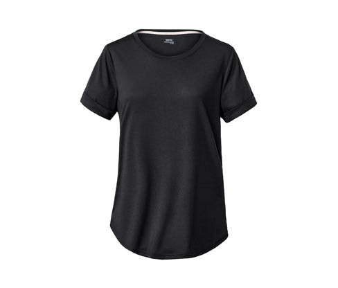 Tchibo - Dlouhé triko - pro ženy - vel. XS 32/34 - barva: černá