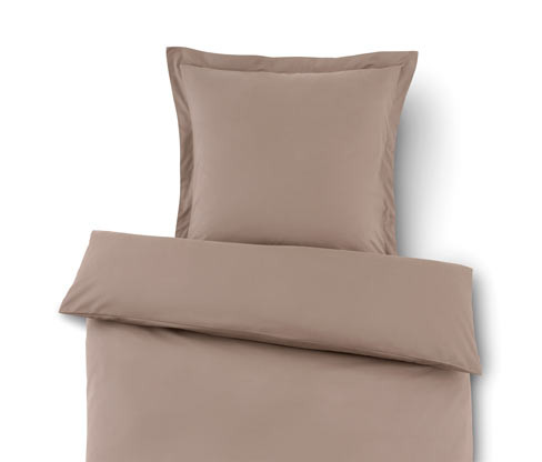 Bavlněné povlečení s lyocellovými vlákny Tencel™ - barva: hnědá