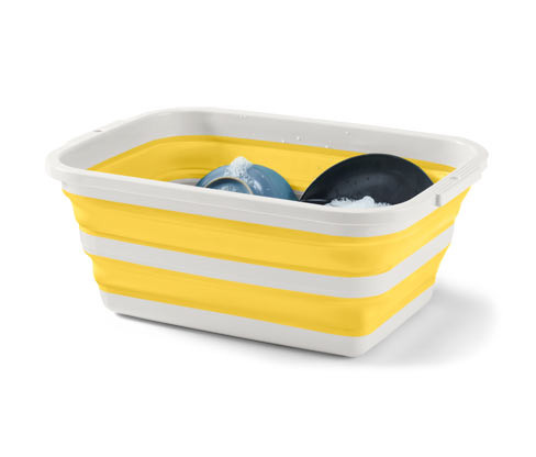 Tchibo - Skládací koš na prádlo - barva: šedá