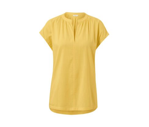 Tchibo - Halenka s krátkým rukávem - pro ženy - vel. 36 - barva: žlutá