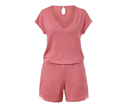 Tchibo - Jednodílné pyžamo - pro ženy - vel. XS 32/34 - barva: červená