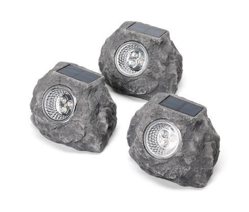 Tchibo - Prémiové solární LED kameny - barva: šedá