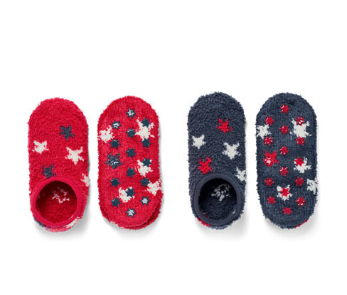 Tchibo - Dětské ponožkové papuče - pro ženy - vel. 31-34 - barva: modrá