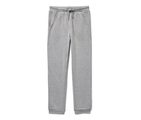 Tchibo - Dětské teplákové kalhoty - pro ženy - vel. 122/128 - barva: šedá