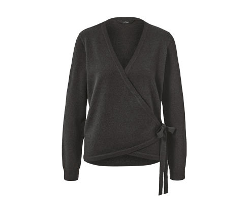 Tchibo - Zavinovací kardigan - pro ženy - vel. S 36/38 - barva: šedá