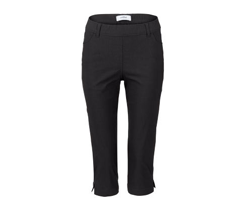 Tchibo - 3/4 bengalínové kalhoty - pro ženy - vel. 36 - barva: černá