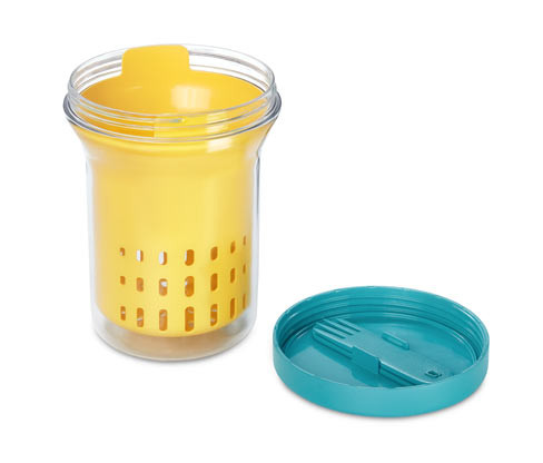 Tchibo - Dóza na ovoce a na salát - barva: modrá