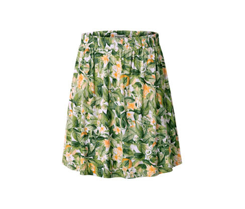 Tchibo - Žerzejová sukně s potiskem - pro ženy - vel. S 36/38 - barva: bílá/s potiskem